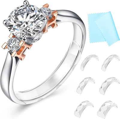 Ring Sizers for Loose Rings Ring Guards for Loose Rings Fit Any Rings, Invisible Ring Size Adjuster Never Sliding off and Spinning