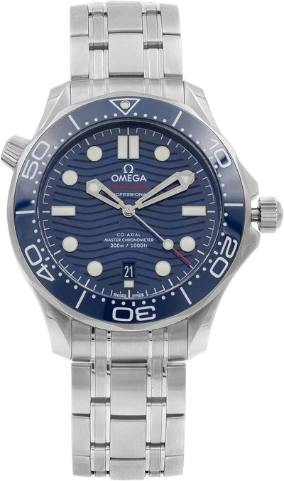 Seamaster Automatic Blue Dial Steel Men'S Watch 210.30.42.20.03.001