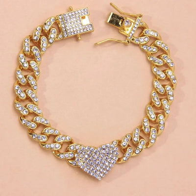 Crystal Hiphop Butterfly Anklet Wholesale for Women Men Bracelet on the Leg Foot Cuban Link Chain Anklet Chunky Jewelry Sandal